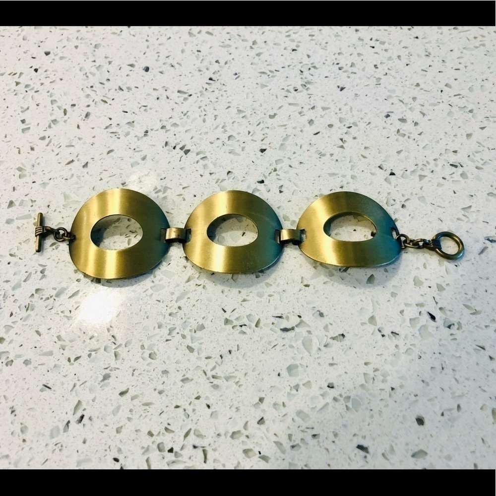 Antique Brass Bracelet - Picture 2 of 5